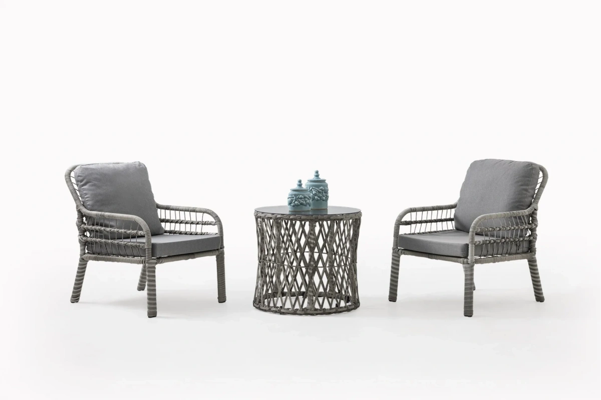 Pisa Bahçe ve Balkon Takımı (Gri - Tekli)