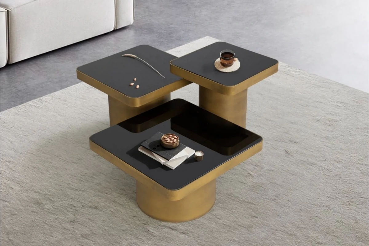 Platin Orta Sehpa Seti