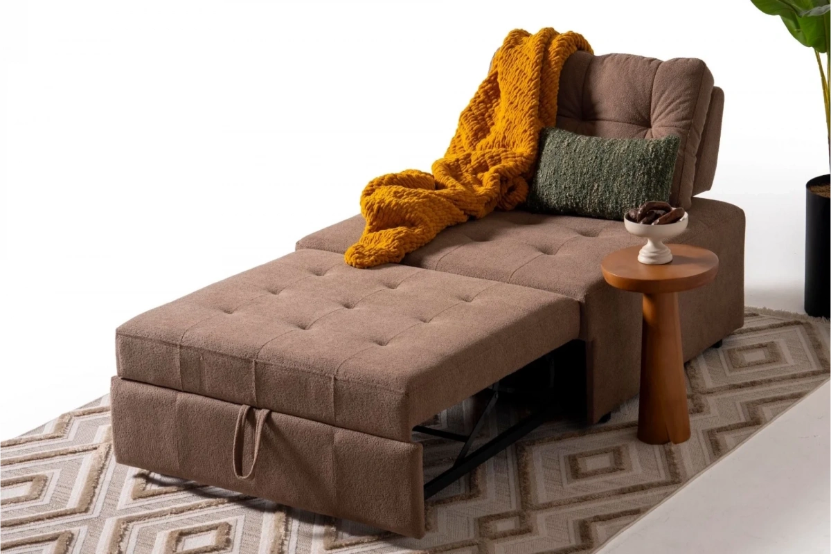 Rest Açılır Yataklı Tekli Kahve Koltuk