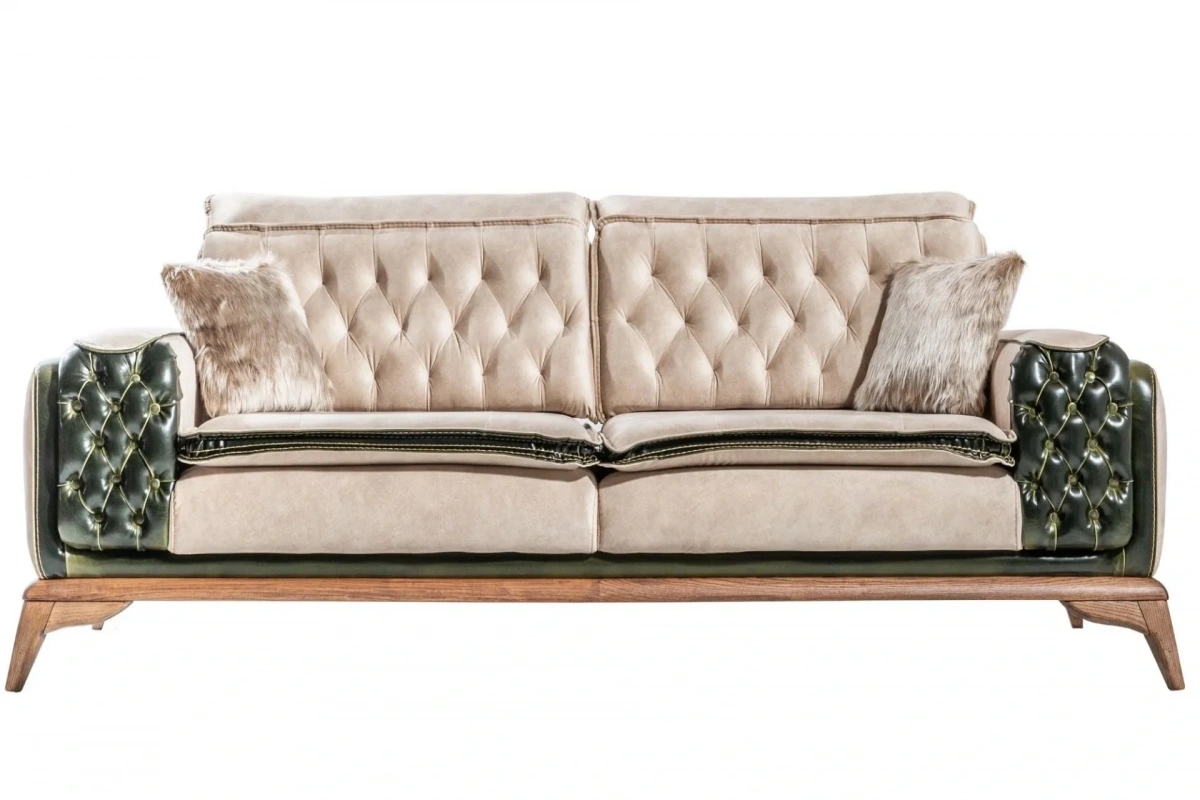 Seren Beyaz 3lü Koltuk