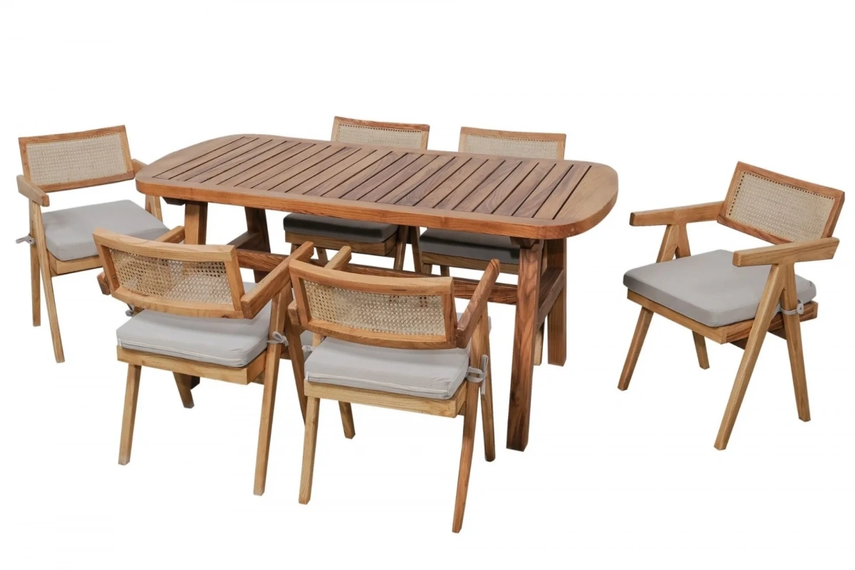 Woody 6 Kişilik Bahçe ve Balkon Takımı