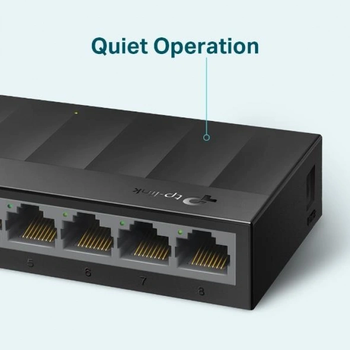 8 port Gbit Desktop Yönetilemez Plastik Kasa Switch