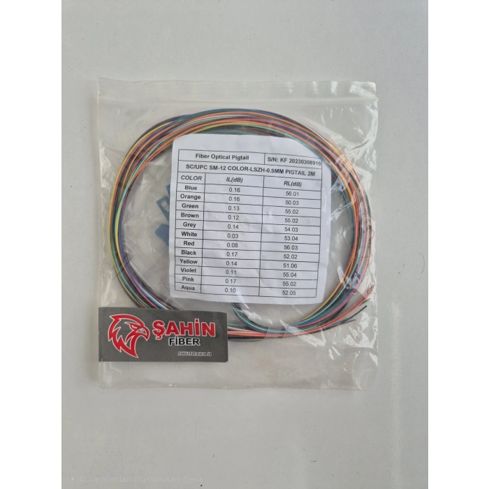 FİBER OPTİK PİGTAİL(10 PAKET-120 ADET)