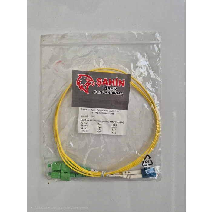 FİBER PATCHCORD 1 MT (10 ADET)