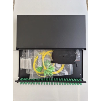 24 PORT FİBER OPTİK APC PATCH PANEL SET