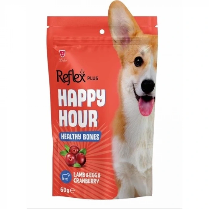 Reflex Happy Hour Sağlılı Kemikler Için Destekleyici Köpek Ödülü 60 G