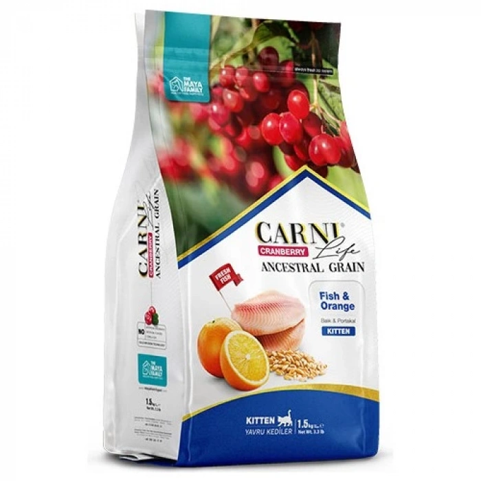 Carni Life Kitten 10 Kg Balık Portal Kızılcık