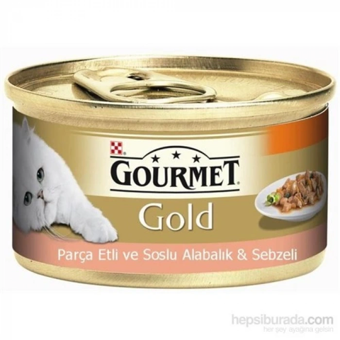 Gourmet Gold Parça Etli Soslu Alabalık Sebzeli Konserve 85 Gr