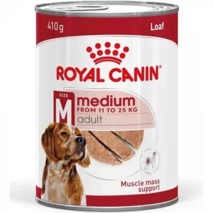 Royal Canin Loaf Mousse Orta Irk Ezme Yetişkin Köpek Konservesi 410 gr