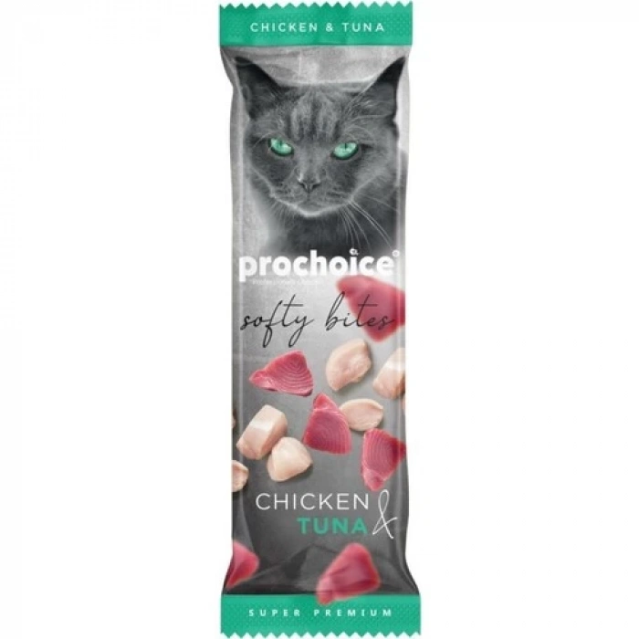Pro Choice Softy Bites Tavuk&Ton Balığı İçeren Kediler İçin Yumuşak Atıştırmalık 10 gr