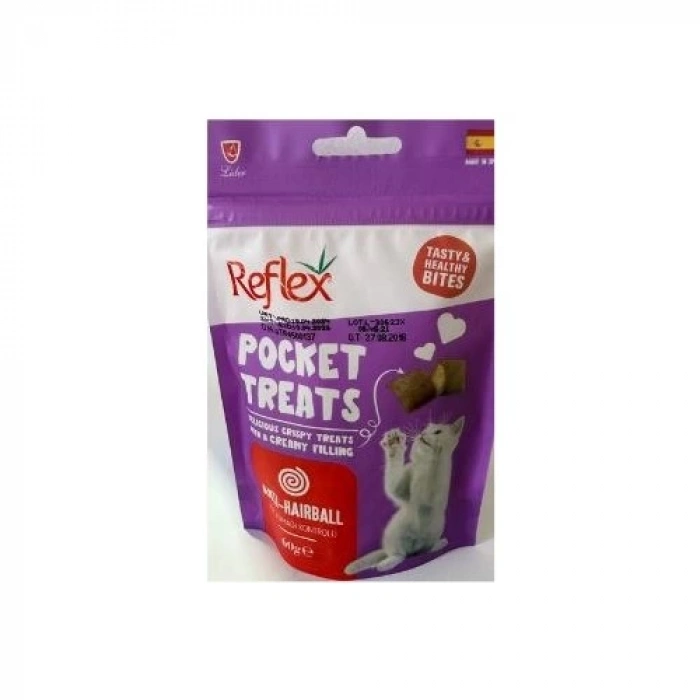 Reflex Pocket Treats Anti Hairball 60 Gram Kedi Ödülü