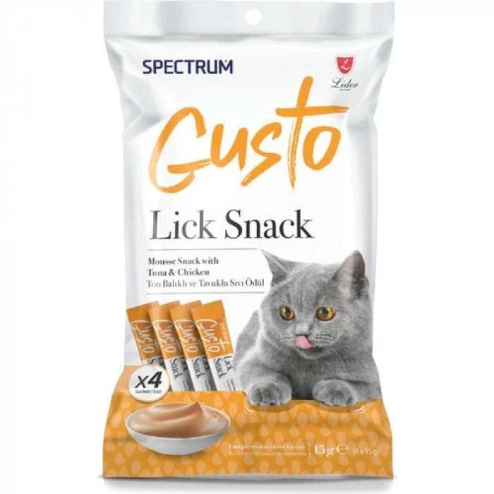 Spectrum Gusto Ton Balıklı ve Tavuklu Sıvı Ödül Maması 15 gr 4 x 15 gr