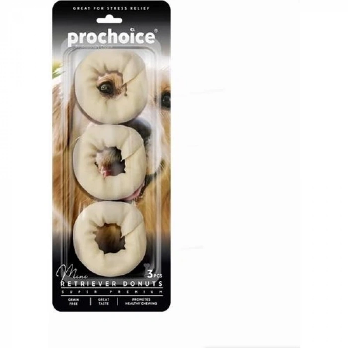 Prochoice Mini Retriever Donuts, Köpekler Için Mini Donut Ödül Maması 3 Parça
