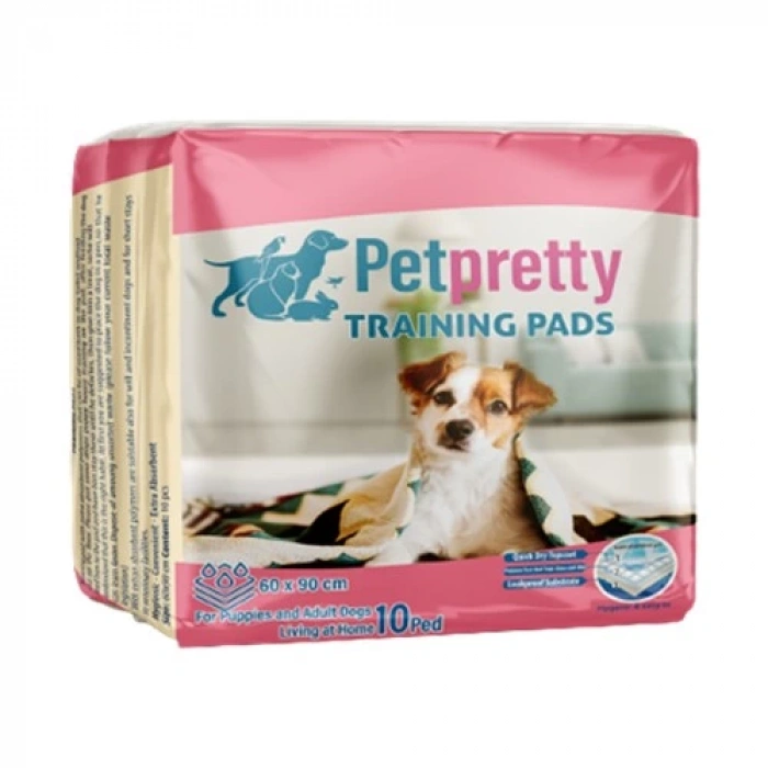 Pet Pretty Yavru Köpek Tuvalet Eğitim Pedi 60x90 cm 10 Lu