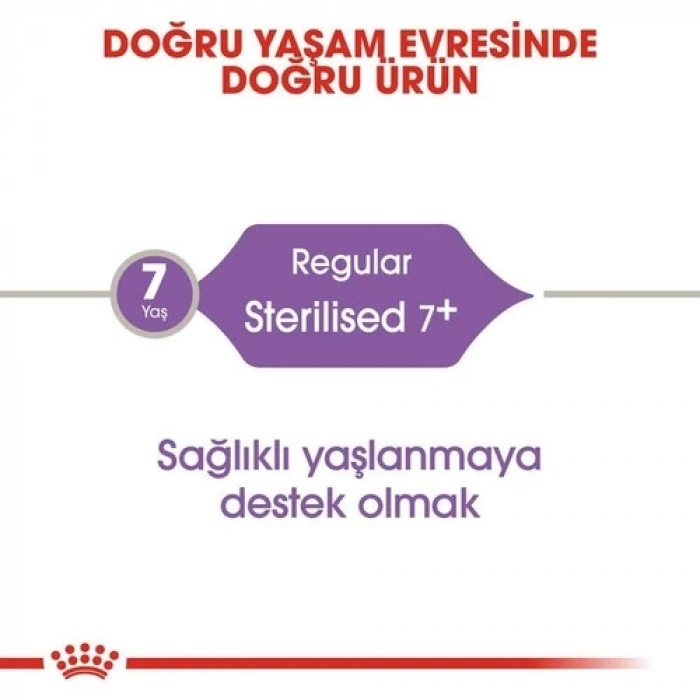 Royal Canin Sterilised +7 Yaş Üzeri Kısırlaştırılmış Kedi Maması 1,5Kg