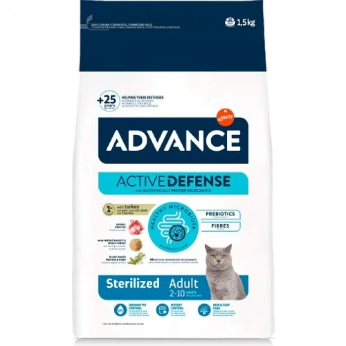 Advance Cat Sterilized Turkey 1,5Kg Kısırlaştırılmış Kedi Maması