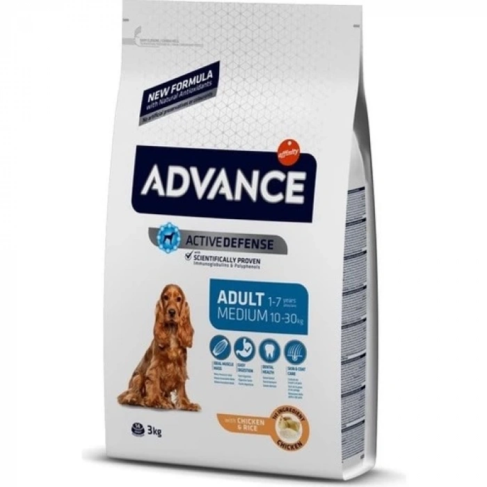 Advance Yetişkin Orta Irk Tavuklu Köpek Maması 3 Kg