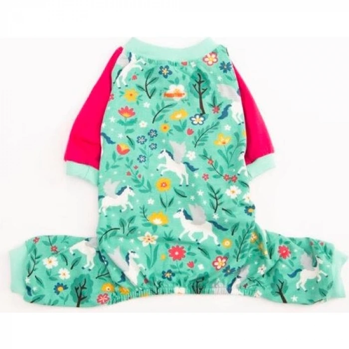 Pawstar Küçük Irk Köpek Mint Unicorn Penye Tulum Pijama
