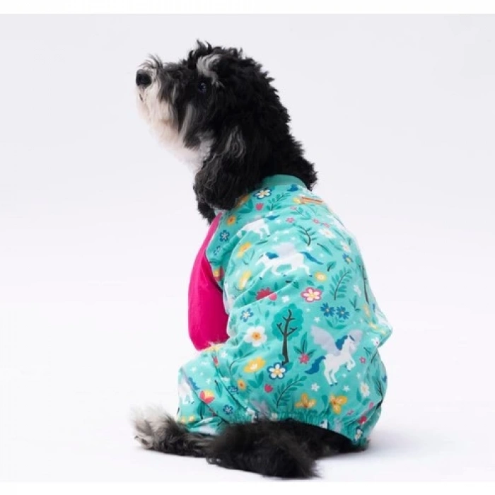 Pawstar Küçük Irk Köpek Mint Unicorn Penye Tulum Pijama