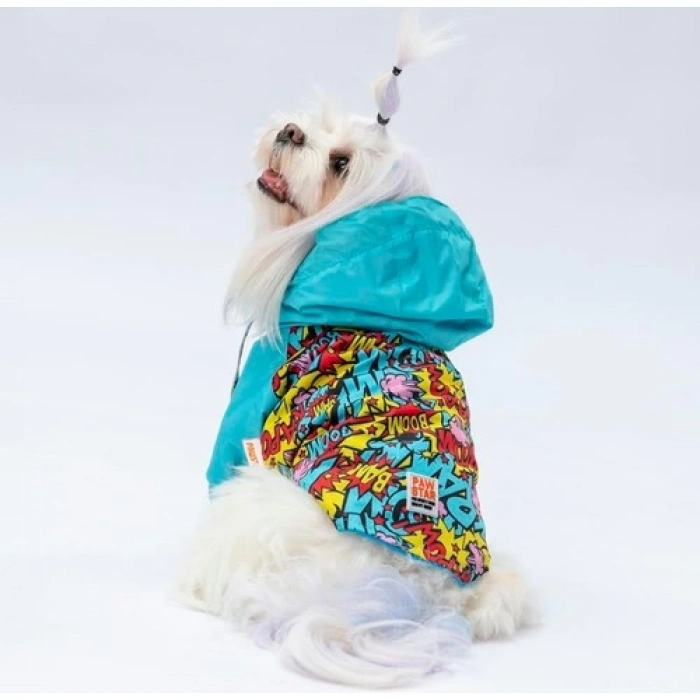 Pawstar Hollywood Polarlı Su Geçirmez Küçük Irk Köpek Yağmurluğu