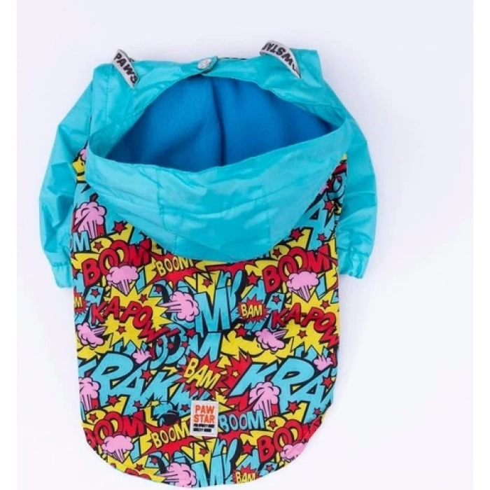 Pawstar Hollywood Polarlı Su Geçirmez Küçük Irk Köpek Yağmurluğu