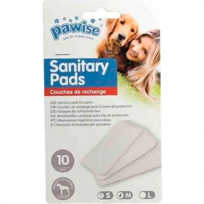 Pawise Köpek Külot Pedi L Boy 10 lu Paket