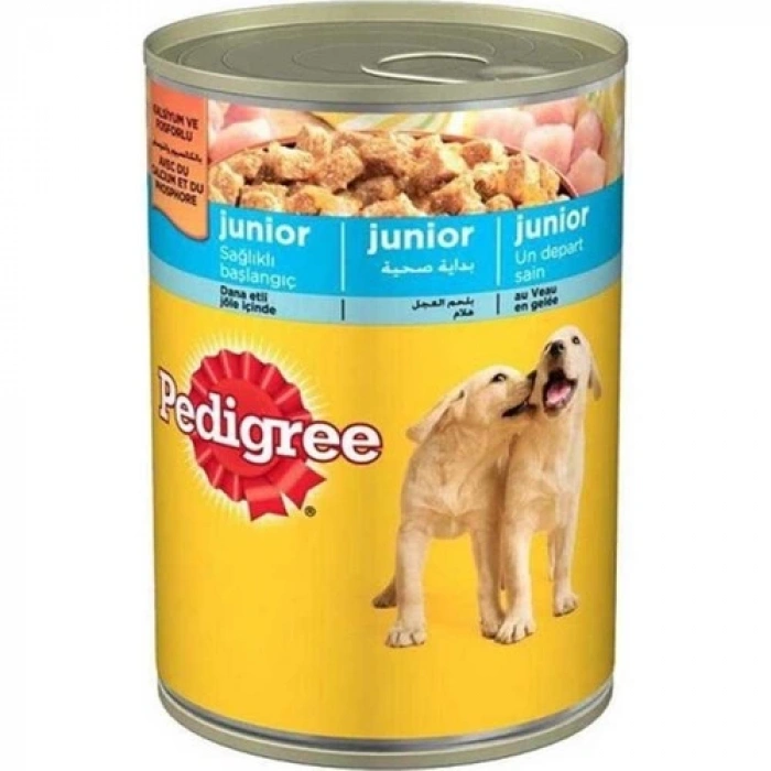 Pedigree Junior Tavuk Etli Yavru Konserve Köpek Maması 400 Gr