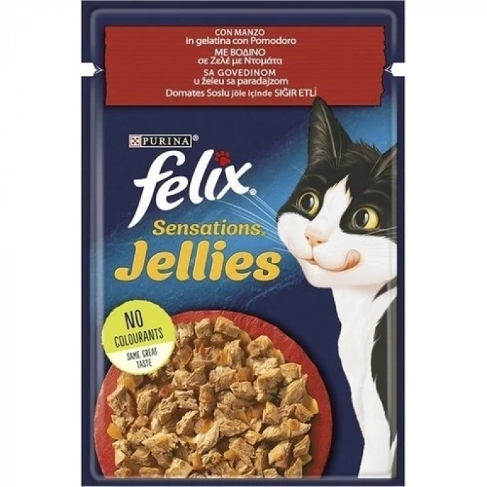 Felix Sensations Sğır Etli & Domatesli 85 gr
