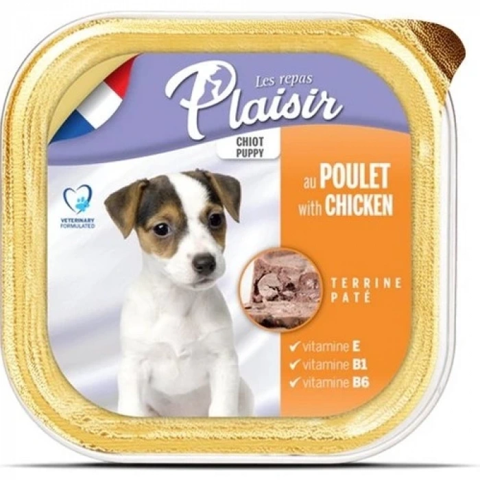 Plaisir Tahılsız Puppy Tavuklu Ezme Yavru Köpek Konservesi 150 gr
