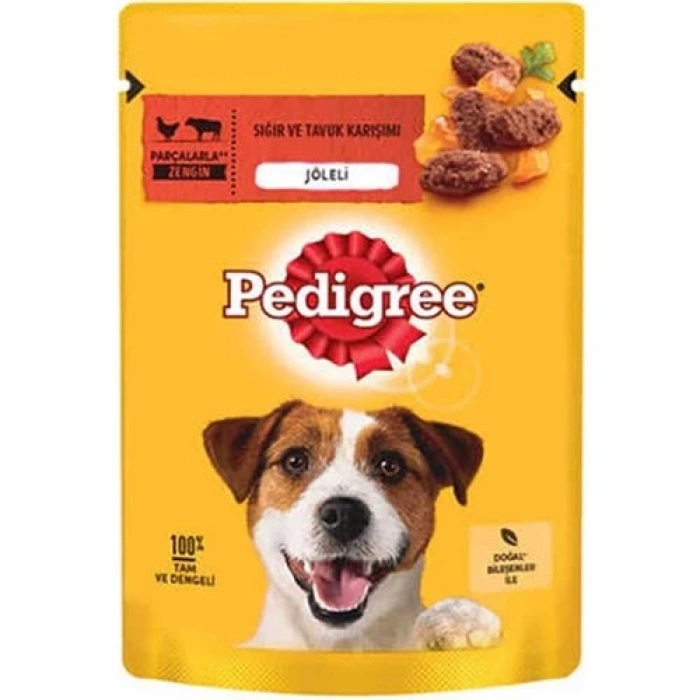 Pedigree Pouch Sığır Etli ve Tavuklu Yetişkin Köpek Konservesi 100gr
