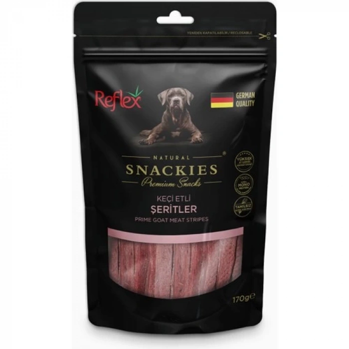 Reflex Snackies Keçi Etli Şeritler 170 gr