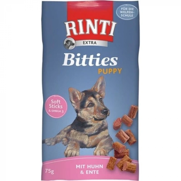 Rinti Bitties Yavru Köpek Ödülü Tavuk-Ördek 75 Gr