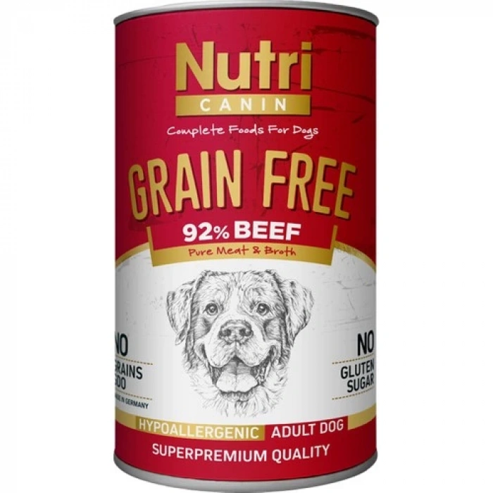 Nutri Canin Sığır Etli %92 Tahılsız 400GR Adult Nutri Canin Yaş Köpek