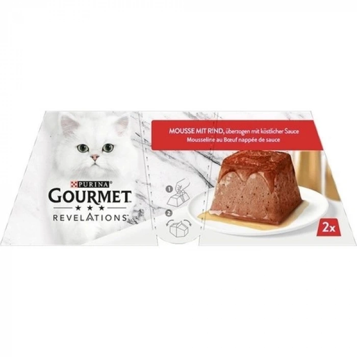 Gourmet Gourmet Revelations Sığır Etli Kedi Konservesi 2 x 57 gr