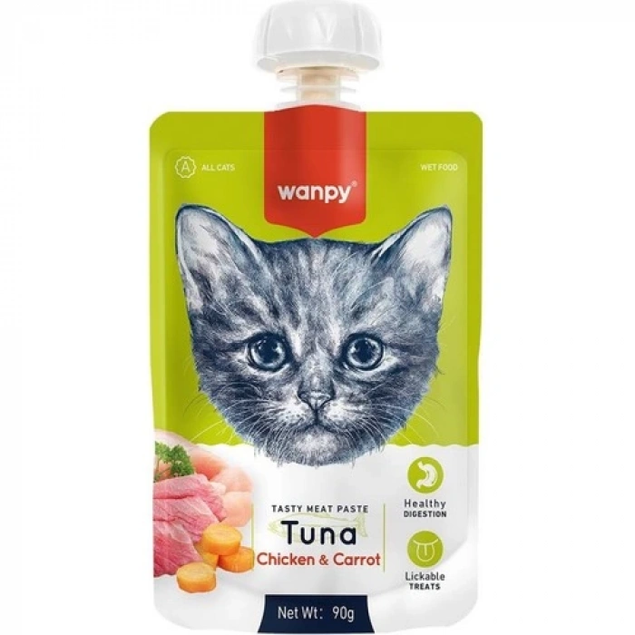Wanpy Taze Ton Balıklı&tavuklu Kedi Et Ezmesi 90 gr