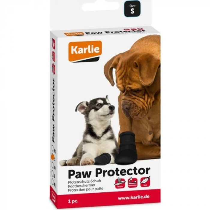 Karlıe Köpek Pati Koruyucu Siyah (S)