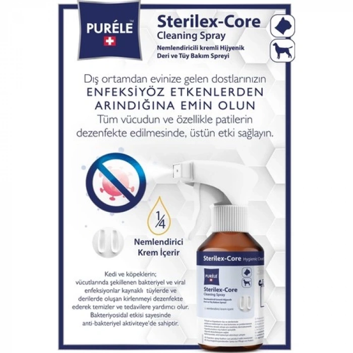 Purele SterilexCore Dermakozmetik Deri Tüy Bakım Spreyi 250ml