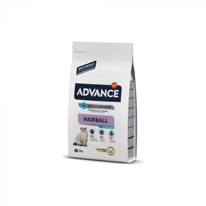 Advance Cat Sterilized Hairball 3Kg Kısırlaştırılmış Kedi Maması