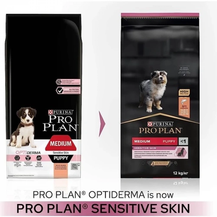 Pro Plan Puppy Somonlu Orta Irk Hassas Derili Yavru Köpek Maması 12kg