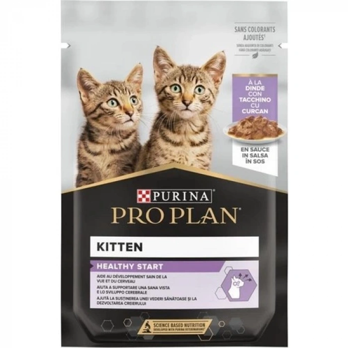 Pro Plan Pouch Sos Içinde Hindili Yavru Kedi Konservesi 85GR