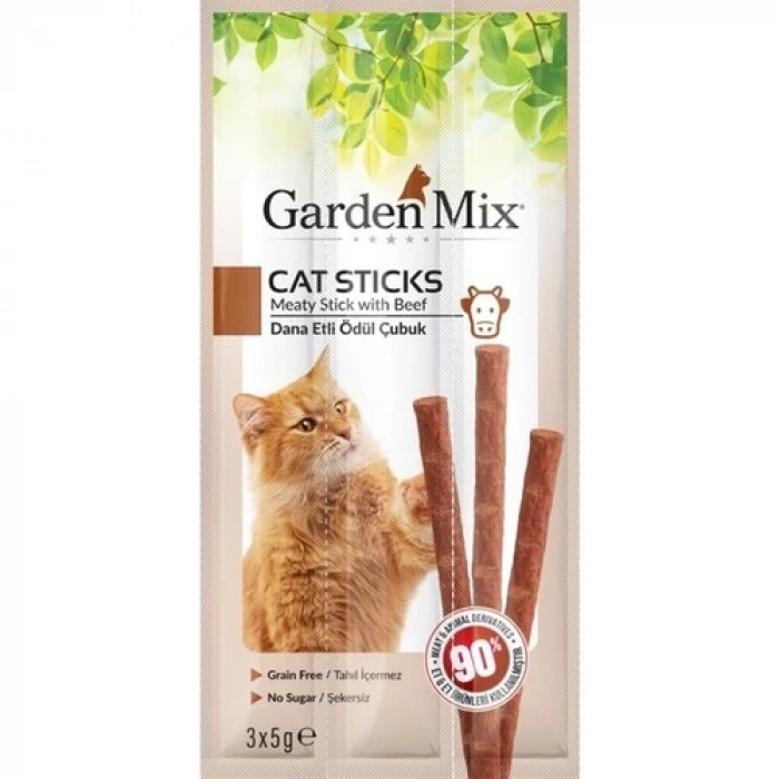 Garden Mix  Dana Etli Kedi Stick Ödül 3x5g