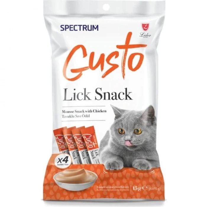 Spectrum Gusto Tavuklu Sıvı Ödül Maması 15 gr 4 x 15 gr