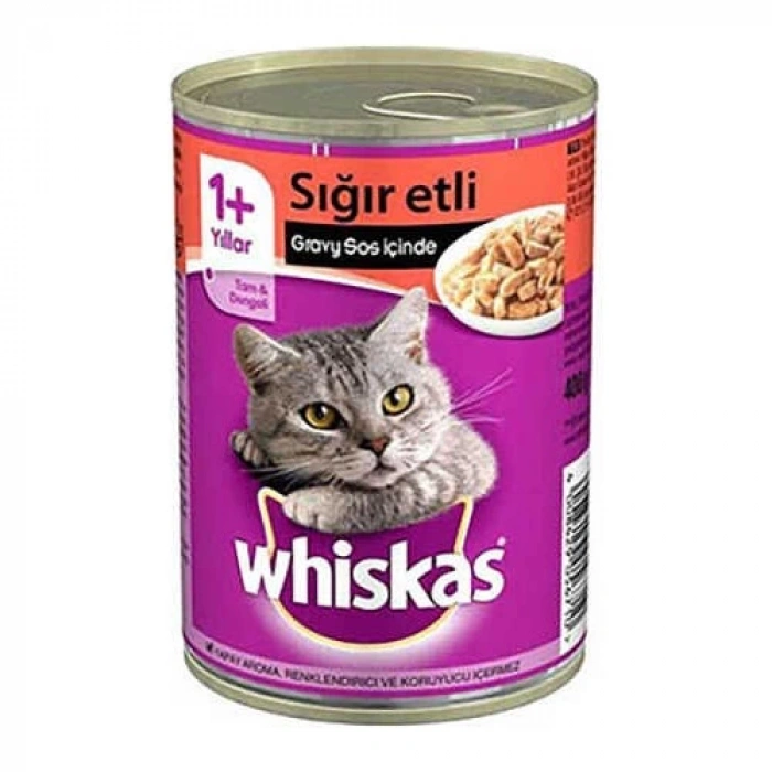 Whiskas Biftekli Yetişkin Kedi Konservesi 400 gr