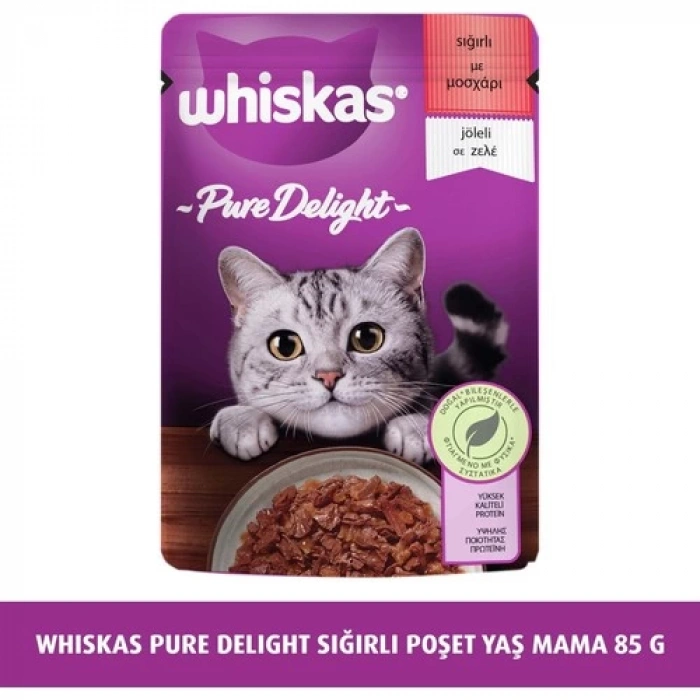Whiskas Güveç Sığırlı Poşet Mama 85 gr
