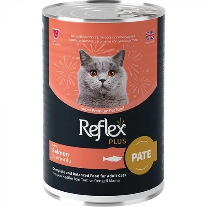 Reflex Plus Pate Içinde Parçacıklı Somonlu Yetişkin Kedi Konservesi 395 gr
