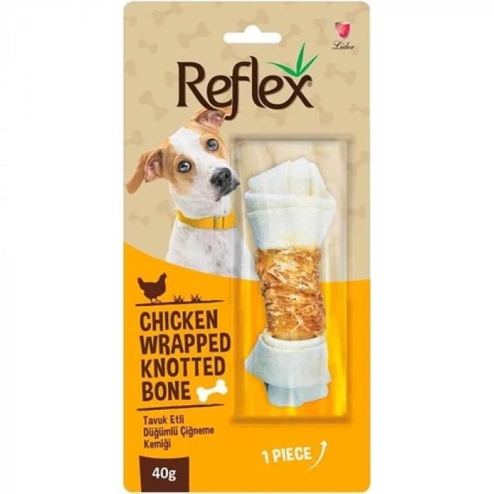Reflex Tavuk Etli Düğümlü Kemik 40 gr