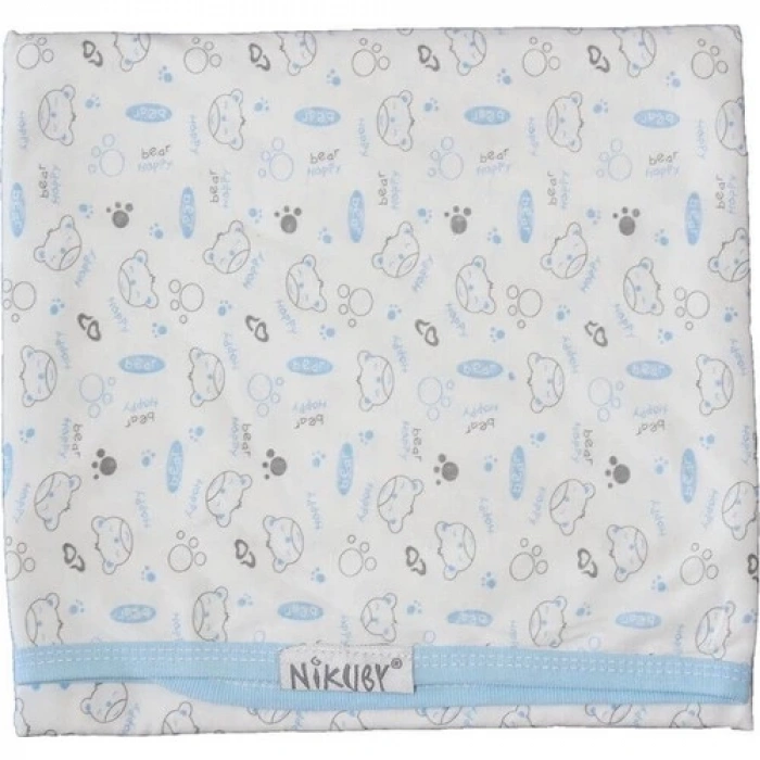 BiricikS Ayıcıklı Penye Erkek Bebek Battaniye