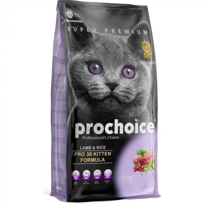 Pro Choice Pro 38 Kuzulu Ve Pirinçli Yavru Kedi Maması 15 Kg