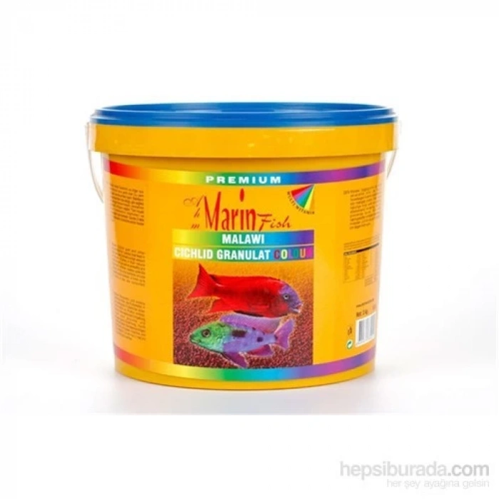 Malawi Cich.Gran.Colour 10Lt-3Kg Balık Yemi