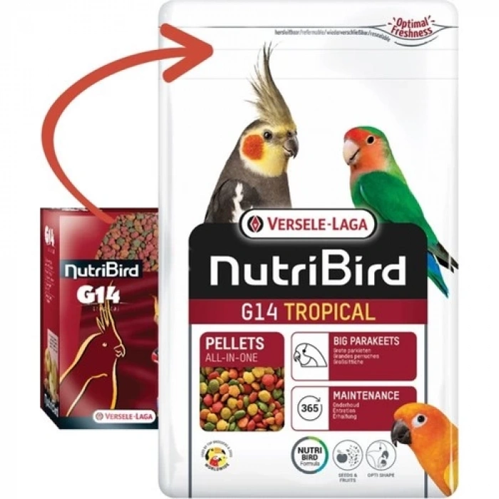 Versele Laga Nutribird G14 Tropıcal Paraket Pelet Yem 1kg